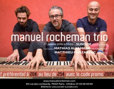 Manuel Rocheman Trio au Sunside le 27 janvier 2016